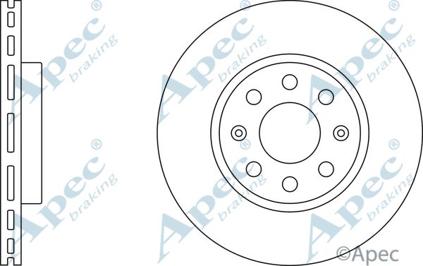 APEC BRAKING Jarrulevy DSK2415